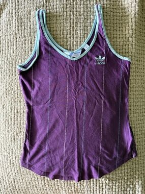 adidas Plum Tank with Mint Trim